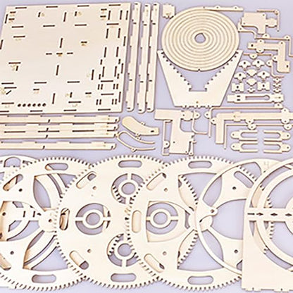 3D Puzzle Marble Run for Adults Wooden Engineering Puzzle Kit Wood Mechanical Puzzles DIY Mode Kits for Adult Age 14+ Years Old - style: Spiral track
