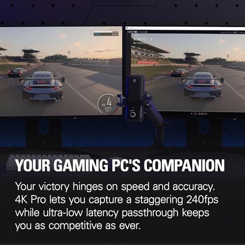 Elgato 4K Pro Internal Capture Card, 8K60 Passthrough | 4K60 HDR10 capture, HDMI 2.1, Up to 1080p240 recording, VRR support, Ultra-low latency, Dual PC setup compatible