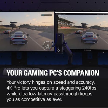 Elgato 4K Pro Internal Capture Card, 8K60 Passthrough | 4K60 HDR10 capture, HDMI 2.1, Up to 1080p240 recording, VRR support, Ultra-low latency, Dual PC setup compatible