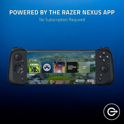 Razer Kishi V2 Mobile Gaming Controller for Android: Console Quality Controls - Universal Fit - Stream PC, Xbox, PlayStation, Touch Screen Android Games - Customizable Triggers - Ergonomic Design - color: Black, style: Kishi V2