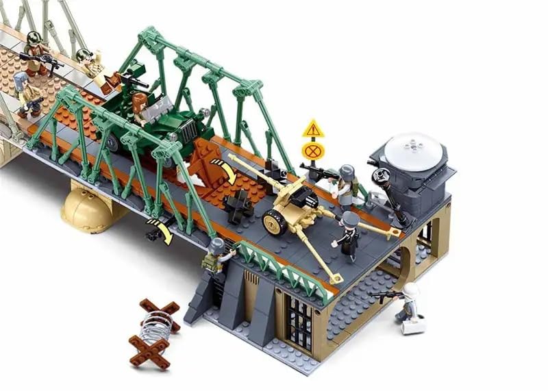 General Jim's Military Brick Building Set - World War 2 Battle of Budapest Building Blocks Model Set for History Enthusiasts for All Building Levels