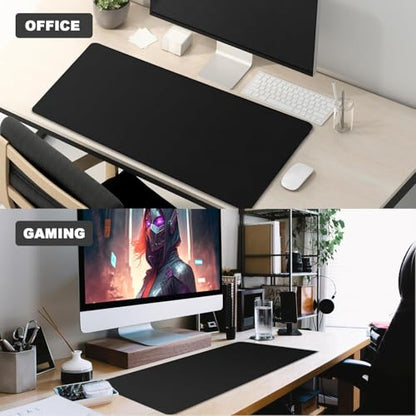 Large Mouse Pad Desk Mat Large Office Desk Pad with Stitched Edges, Gray | 31.5" x 15.7" Mousepad Non-Slip Waterproof Rubber Base PC Laptop Home Office Accessories - color: Gray, size: 31.5" x 15.7"