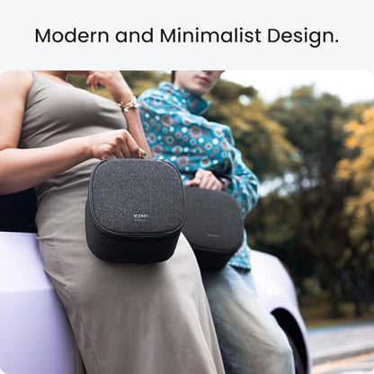 KIWI design P4 Carry Case for Quest/Vision, Fit Original Strap & Controller | A Compact and Light Case with 10-mm Protective Shell and Soft Lining for Vision Pro & Quest 3S/3/2, Not for Elite/Halo Strap