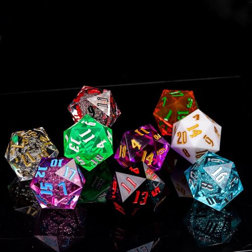 D20 Single Dice 55mm, 20 Sided DND Dice, Giant D20 D&D Polyhedral Dice Large D20 for Dungeons and Dragons, RPG, MTG Table Games (Black)… - color: Black