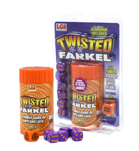 Legendary Twisted Farkel Dice Game for Adults & Families - The Classic Dice Game with a Wild Twist - Fun Party Game & Travel Games - Great Games for Adults & Kids Ages 8+
