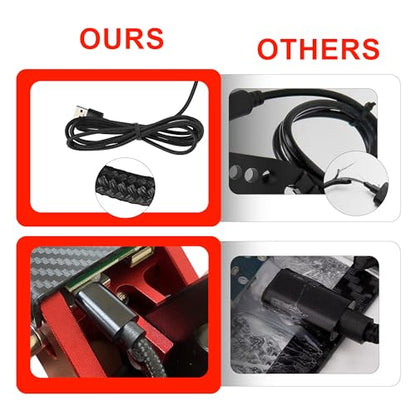 Upgrade 2-in-1 64 Bit USB Handbrake for G920 Compatible with Xbox/Xbox series S/Xbox series X + PC System for Simulated Racing Games with Non-Contact Plus Hall Sensor and Clamp (Black+Red) - color: Red