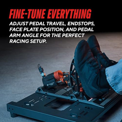 ASETEK SimSports Invicta T.H.O.R.P. II Hydraulic Sim Racing Pedals | Adjustable Brake & Throttle for a Realistic Racing Simulation in your Sim Racing Setup | PC Compatible - size: Invicta