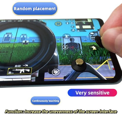10 Pieces Phone Game Joystick Kits,6 Touch Screen Button Joystick Mobile Controller for phone tablet,4 Anti-Sweat Gaming Finger Gloves for game