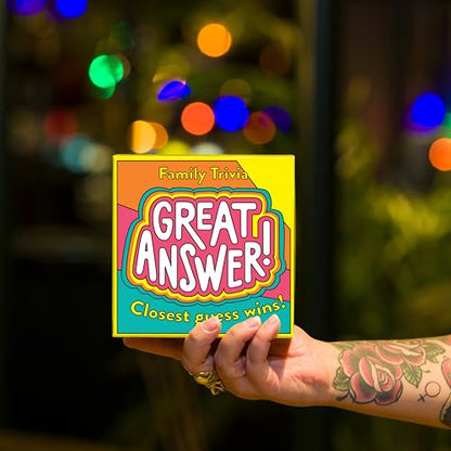Hygge Games Great Answer! Fun Family Trivia Game | Closest Guess Wins
