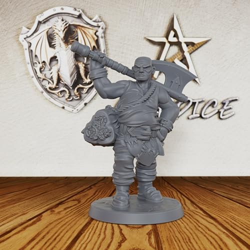 Unpainted Resin NPC Minis for Tabletop RPG Game - 28mm Scale Fantasy Village Folk Set for Dungeon Masters & RPG Gift - 3pcs Human Miniatures Tabletop Gaming Miniatures - Male Townsfolk (AS613)