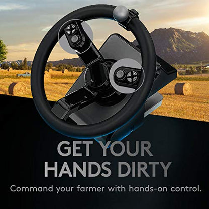 Logitech G Farm Simulator Bundle 2nd Generation Steering Wheel Controller | 2nd Generation, for Farm Simulation 2025 and previous versions, vehicle control deck, controller bundle - style: Complete Bundle