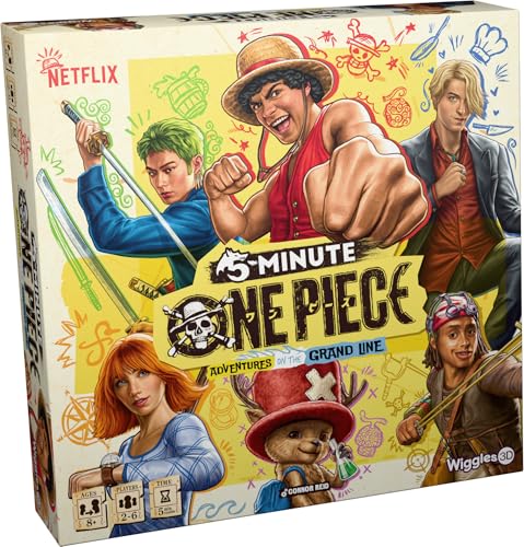 5 Minute One Piece Card Game: Real-Time Cooperative Pirate Adventure | Fast-Paced Cooperative Adventure Based on the Hit Anime Series, Family Fun for Kids & Adults, Ages 8+, 2-5 Players, 5 Mins