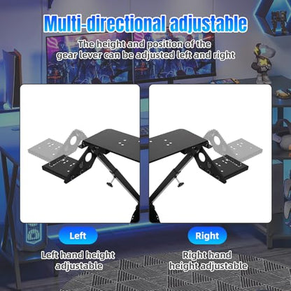 LGIB Sim Racing Wheel Stand Foldable & Adjustable Height Steering Wheel Stand for Logitech G25/G27/G29/G920/G923 & Thrustmaster T300/T300RS/T150 Simulator Cockpit without Gaming Steering Wheel Pedals
