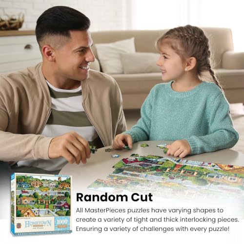 MasterPieces 1000 Piece Jigsaw Puzzle For Adults, Family, Or Youth - Bungalowville - 19.25"x26.75" - size: 1000 Piece