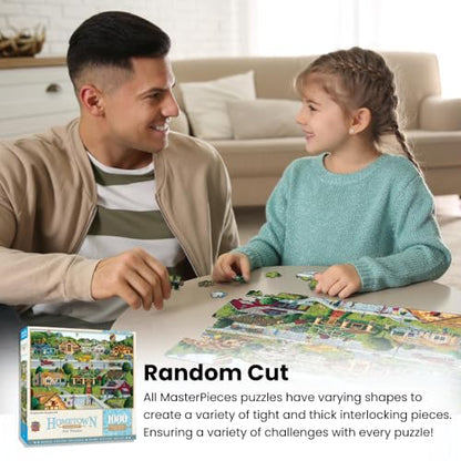 MasterPieces 1000 Piece Jigsaw Puzzle For Adults, Family, Or Youth - Bungalowville - 19.25"x26.75" - size: 1000 Piece