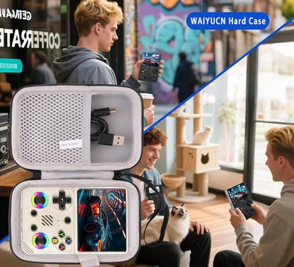 WAIYUCN Hard Carrying Case Compatible with RG36PRO / R36S/R36MAX / R36ULTRA Retro Handheld Game Console Case