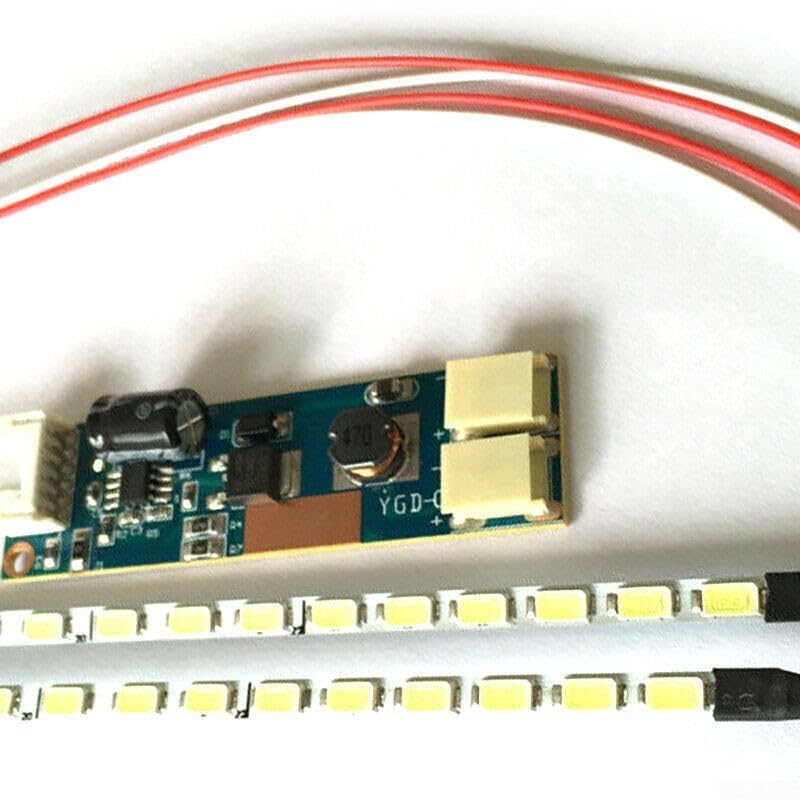 533mm LED Backlight Strip Kit, High Brightness 700 Nits, Upgrade for 15 23 Inch LCD Monitor, 5630 Lamp Beads, Energy Saving Fiberglass Board, for Easy Install with Driver and Cable