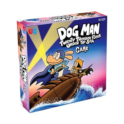 Dog Man Twenty Thousand Fleas Under the Sea Board Game, Ages 6+