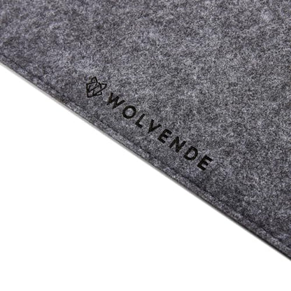 Premium Felt Desk Mat | Small 12" x 27.5" | Multifunctional Desk Pad for Home Office | Mid Gray - color: Mid Gray, size: 12" x 27.5"