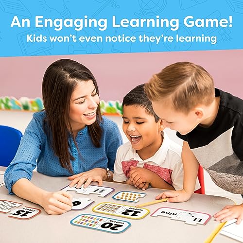 Number Puzzle Kindergarten Math Games - Number Puzzles for Kids Ages 3-5 - 20 Sets Matching Puzzle Toddler Learning Toys - Preschool Classroom Must Haves - Math Manipulatives Kindergarten - style: Counting Puzzle