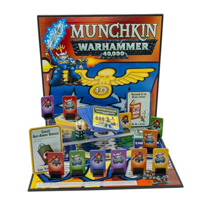 Steve Jackson Games Munchkin Warhammer 40,000 | Strategic Battles with Warhammer Crossover Humor, Grimdark Parody for 3-6 Players, Ages 12+, 60-120 Minutes - style: Munchkin: Warhammer 40000