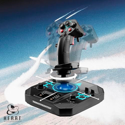 Thrustmaster Sol-R4 HOTAS Space Combat Flight Stick & Throttle - PC | 58 programable buttons, 21 on grip, 2 triggers, 2 hats, ministick, thumbwheel, Hall-Effect, RGB LEDs, adjustable detent - style: Sol-R4 HOTAS