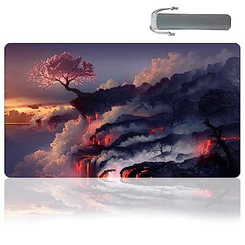 TCG playmat Table Mats Size 70X40 cm Mousepad Compatible for MTG RPG CCG Trading Card Game Play mats Original Play Mat Art Designs & Accessories (2) - color: 2