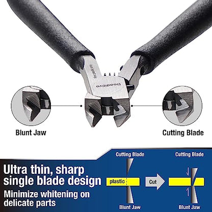 Beaditive Single Blade Nipper for Plastic Model - Plastic Sprue Cutter - Gunpla, Gundam Model, Scale Model Building - style: Straight