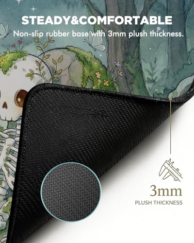 Mouse Pad, Desk Mat, 31.5x11.8in Large Mousepad, Forest Remains | Desk Pad with Stitched Edge & Rubber Non-Slip Bottom, Gaming Mouse Pad, Extended Mousepad for Home, Office - color: Forest Remains