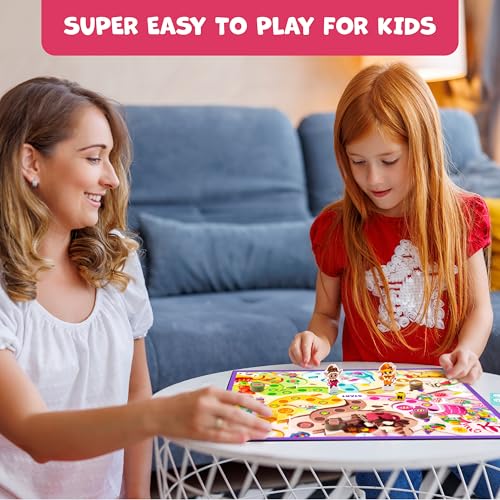Candy Factory Board Game for Kids 4-6 Year Old & Family, No Reading Needed | Fun beginner-friendly adventure in the land of candy, candy-themed educational toy for family game night & classroom