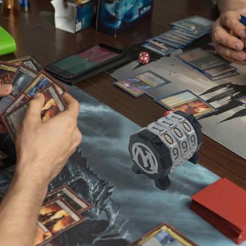 Life Counter for MTG & Board Games, 3-Ring Spinner Wheel Health Tracker Gradient Game Counter for Board Game Table top Games Magic Card Game Accessories CCG Creature Stats, 1Pcs