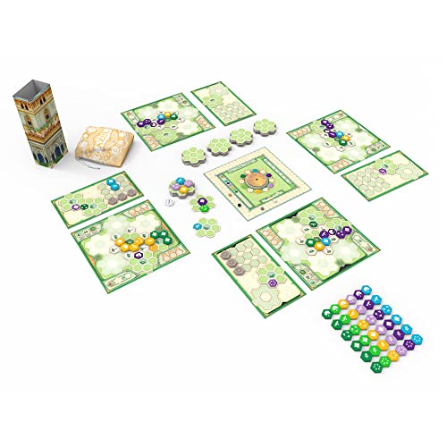 Asmodee Azul Queen's Garden Board Game - Create a Royal Paradise, Mosaic Tile Placement Strategy Game for Kids & Adults, Ages 10+, 2-4 Players, 45-60 Minute Playtime | Create a Royal Paradise, Mosaic Tile Placement Strategy Game for Kids & Adults, Ages 10