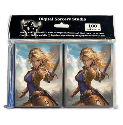Anime Rune Knight Card Sleeves 102 Pack – Compatible with MTG & TCGs – Perfect for Celes Rune Knight & Final Fantasy Commander Decks – Premium Card Game Sleeves for Magic - color: Anime Rune Knight