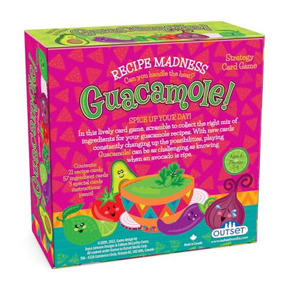 Outset Media Guacamole Game - Cooperative and Critical Thinking Ingredient Matching Card Game - for 2 to 4 Players Ages 8 and up
