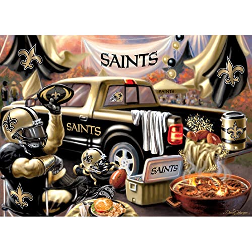 Masterpieces 1000 Piece Jigsaw Puzzle for Adults - NFL New Orleans Saints Gameday - 19.25"x26.75" - style: New Orleans Saints