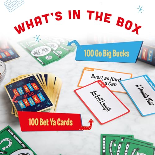 Go Big or Go Broke Family Party Card Game for Kids Ages 8+ EAP Toy & Games | Fast paced interactive strategy game for kids, families, classroom, birthdays, sleepovers, travel & gatherings