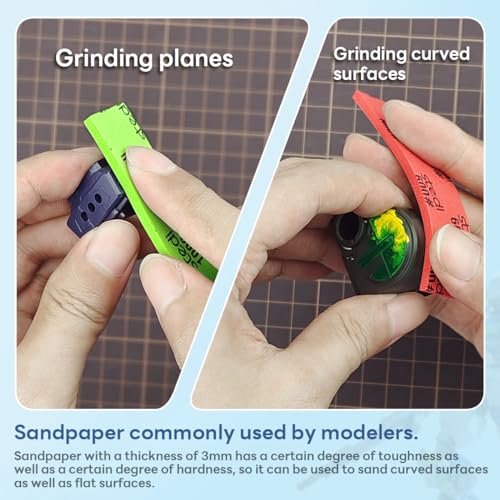 stedi Sanding Sponge 30PCS Model Gundam Building 3mm #1000#1200#1500 | Wet Dry Sandpaper,Sanding Block,Sandpaper Sheets,Gunpla Surface Finishing,3d print sanding kit,3m sanding sponge - style: 3mm #1000#1200#1500(30PCS)
