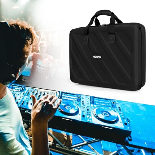 Mixer Travel Case, Carrying Storage Bag Compatible with DJ Controller for DDJ-SB3 / DDJ-SB2 / DDJ-400 / DDJ-FLX4 / DDJ-RB 2-Channel, Black - size: S-21 X 14.5 X 5"