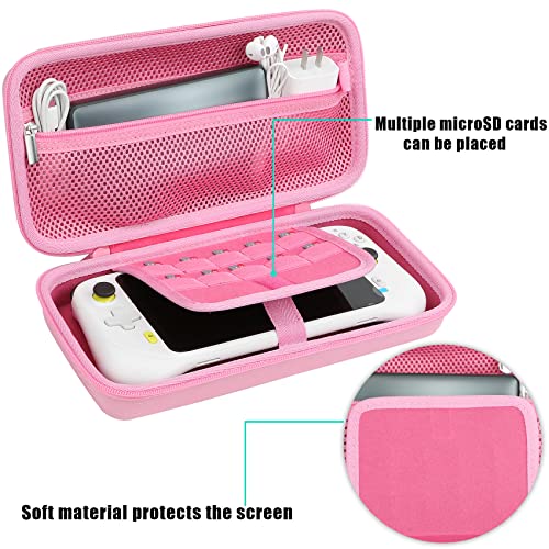 Aenllosi Hard Case for Logitech G Cloud Gaming Handheld, Pink | Hard shell construction, Water-resistant design, Impact-resistant design, Protective case only - color: Pink