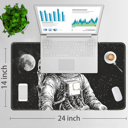 for MTG Game Playmat - 24 x 14 inches with Dices and Storage Bags, Non-Slip Base for TCG and Board Game Card Mats, Trading Card Games Mat, Space Skeleton Astronaut Pattern Collectible Card Playmats - color: Jv-playmat-p7-1-h229