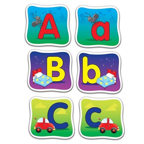 The Learning Journey: Match It! Memory - Alphabet - Capital and Lowercase Letter Matching Game with 26 Matching Pairs - Memory Games for Kids 3 and Up - Award Winning Toys