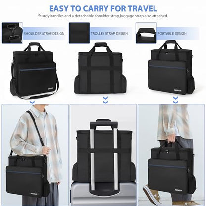 AKOZLIN Padded Mixer Gig Bag DJ Controller Travel Shoulder Bag18 X18 X5.5 DJ Mixer Case - size: 18"X 5.5"X 18"