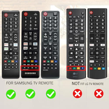 2Pack Case for Samsung TV Remote, Cover for Samsung Remote Control for Smart TV Universal Replacement Silicone Sleeve Skin with Lanyard Glow in The Dark Blue and White - color: Blue+White