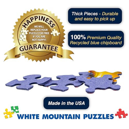 White Mountain 1000 Piece Jigsaw Puzzle Iconic Athletes, Sports Heroes | Large Pieces, Gift for Adults and Family, 24"x30" in, Collage
