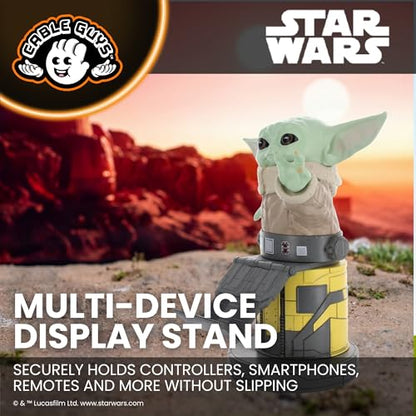 Cableguys Grogu Mandalorian Apprentice Controller Holder & Phone Stand - Gaming Setup Accessories for Desk and Game Room, Stand Compatible with Xbox, PlayStation & Most Standard Game Controllers