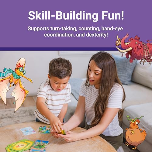Ravensburger Dinosaur Island Eye Found It! Card Game - Fun Dinosaur Spot It Game for Kids & Families - Promotes Focus and Memory - Ages 4+
