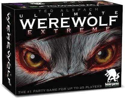 Bezier Games Ultimate Werewolf Extreme | Social Deduction with Hidden Roles Bluffing and Voting, Moderator App Included, 3-25 Players Ages 8+, 30-60 Minutes