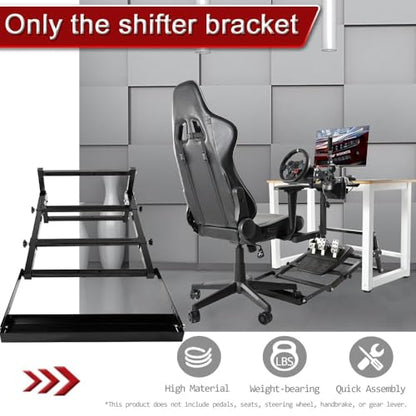 Supllueer Foldable Flight Racing Pedal Stand with Seat Slot Compatible with Logitech G29 G920 G923, Fit for Thrustmaster, Easy Storage Steering Wheel Frame, No Racing Wheel Stand Seat Pedal