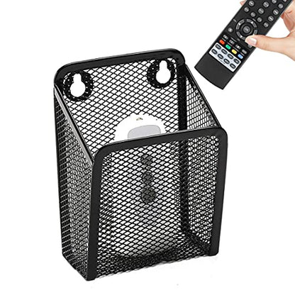 Remote Control Holder Wall Mount Media Organizer Storage Box