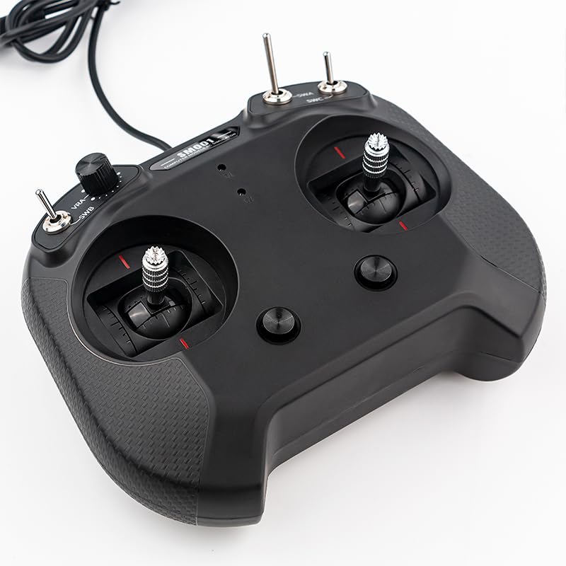 Flysky FS-SM001 Flight Simulator 8CH/ 6CH Support DRL Liftoff DCL Freerider APD and Many Other Suitable for Crossing Machines (6CH Simulator Black)